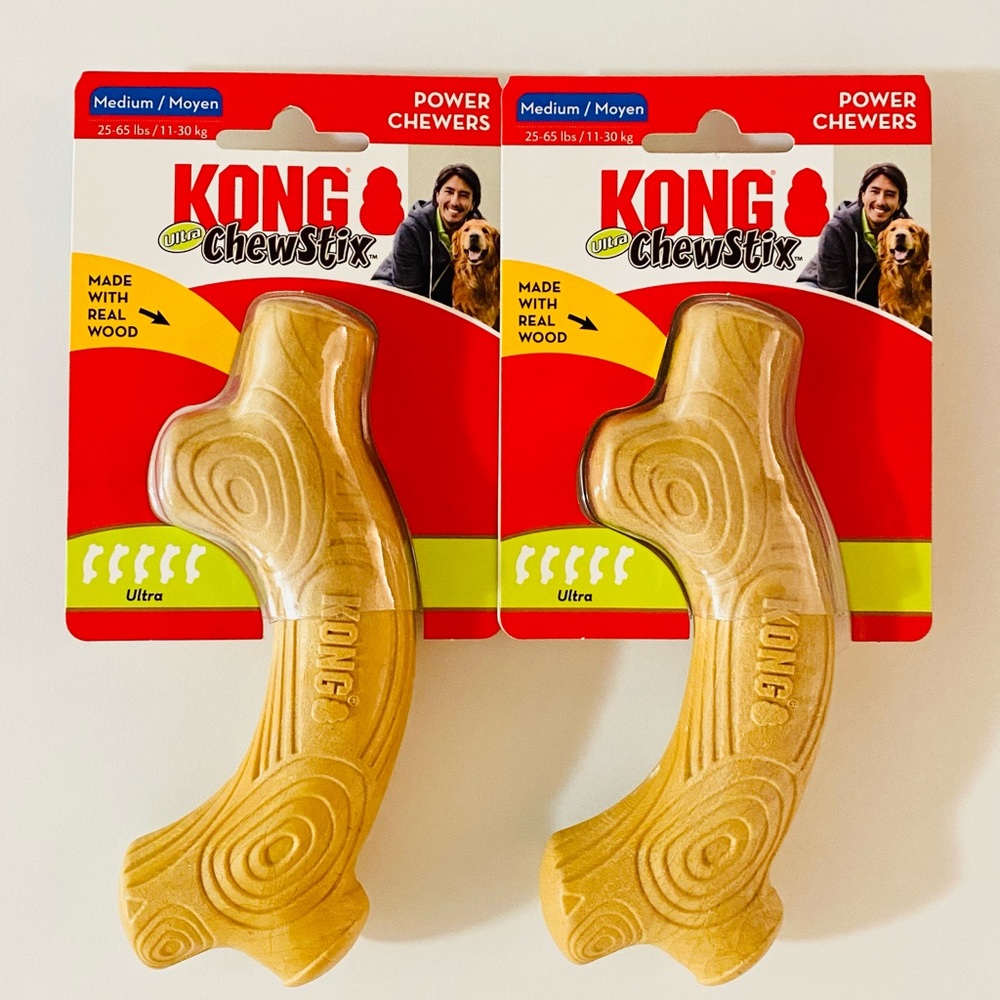 KONG ChewStix Ultra Stick Dog Toy Medium Bundle New